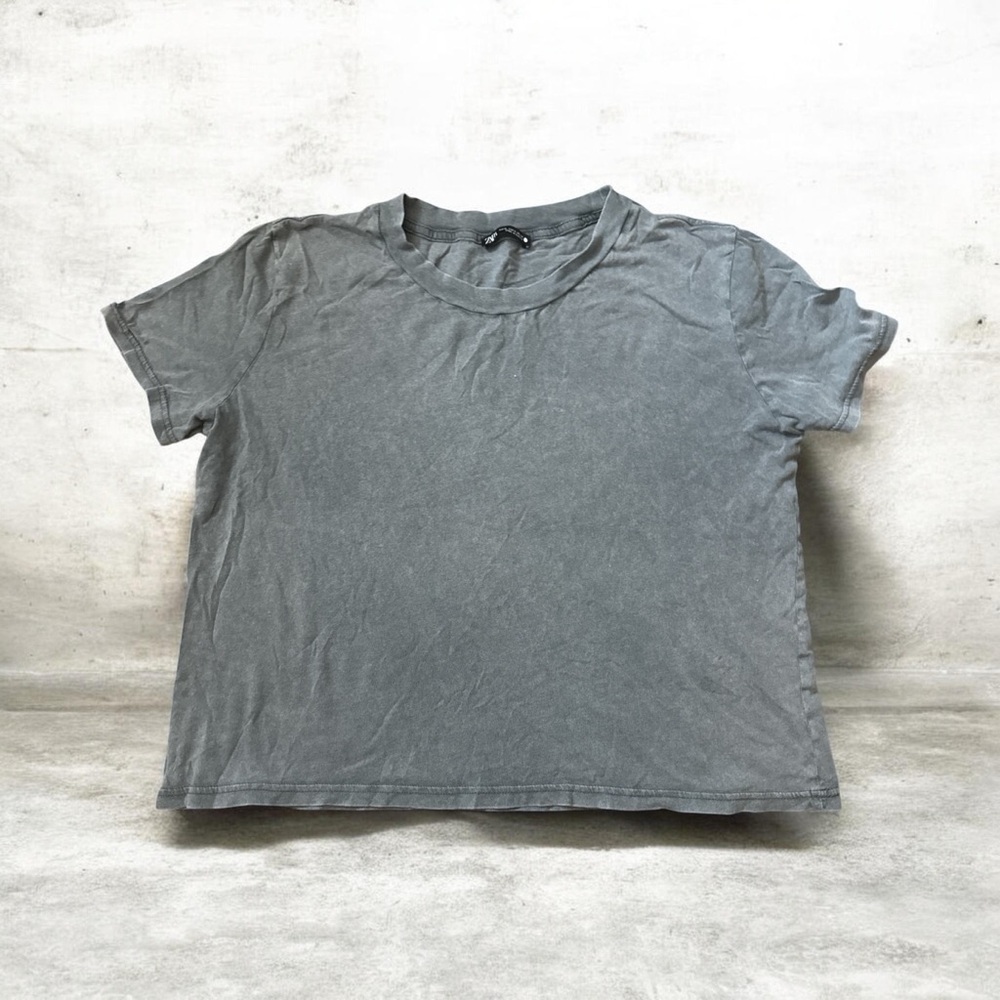Zara Gray Short Sleeve Tee